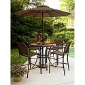 Cooper Lighted High Dining Table- Garden Oasis-Outdoor Living-Patio Furniture-Tables & Side Tables