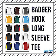 Custom Badger Hook Long Sleeve Tees for Men