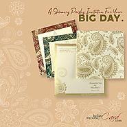Paisley Theme Wedding Cards