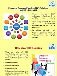 2019 Best ERP Software Company - ACG Infotech Ltd.