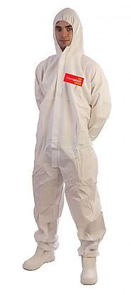 Protective Disposable Coveralls, Asbestos Suit, White Overalls
