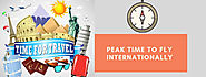 What is the Peak Time to Fly Internationally