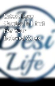 Latest Love Quotes In Hindi For Your Beloved Ones - Wattpad