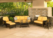 Augusta 6 PC Seating Group.- Chicago Wicker-Outdoor Living-Patio Furniture-Casual Seating Sets