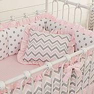 Pink and Grey Chevron Nursery Decor Ideas for a Baby Girl