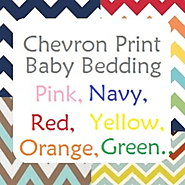 Chevron Print Baby Bedding for a Boy or Girl