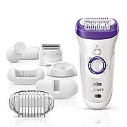 Braun Silk-épil 9 9-579 Wet and Dry Cordless Electric Hair Removal Epilator, Ladies’ Electric Razor for Women – BONUS...