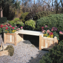 Patio Planter Bench- Cedar Look