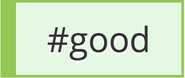Good hashtags (Green)