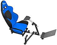 OpenWheeler Advanced Racing Seat and Stand Driving Simulator Gaming Chair with Gear Shifter Mount