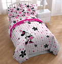 Disney Minnie Mouse Full Size 5 Piece Bedding Set ~ Comforter with a Full Sheet Set