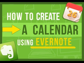Evernote Tips: How To Create Your Own Calendar In Evernote (2 ways)
