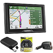 Garmin Drive 50LMT GPS Navigator (US Only) - 010-01532-0B Bundle with Charger, Nav-Mat Portable GPS Dash Mount, and S...