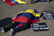Venezuelans protest in front of the White House
