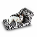 Best Friends by Sheri Chaise Lounge Zoo Zebra Black, 27x14x13-Inch