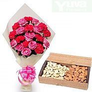 Pink Flowers and Dryfruit