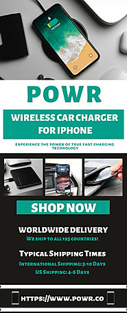 POWR - Fast Wireless Car Charger for iPhone