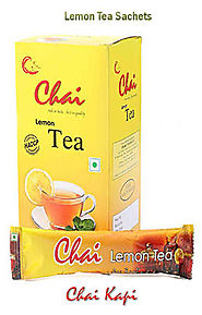 Instant Lemon Tea Powder Sachets In Bulk | Chaikapi Services