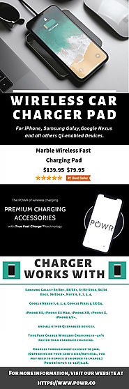 POWR - Fast Wireless Car Charger Pad