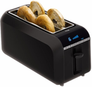 T-fal TL6802002 4-Slice Digital Toaster with Bagel Function, Black