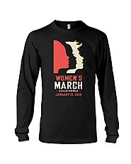 Women's March 2019 california T-Shirt Long Sleeve Tee