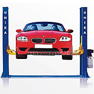 Cầu nâng ô tô 2 trụ giằng dưới chính hãng