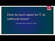 How To Start Career in IT as Software Tester