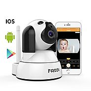 FREDI Wireless Camera Baby Monitor 720P HD Wireless Security Camera With Two-Way Talking,Infrared Night Vision,Pan Ti...