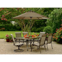 Garden Oasis Dakota Glass Top Table - Outdoor Living - Patio Furniture - Tables & Side Tables