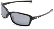 Oakley Dispute Non-Polarized Iridium Rectangular Sunglasses,Polished Black,60 mm