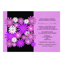 Purple Gerber Daisy Bridal Shower Invitation