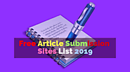 60 Free Dofollow High PR Article submission sites list 2019 - Grabme.in