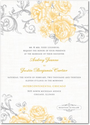 Signature White Textured Wedding Invitations