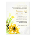 Yellow Rose Wedding Invitation
