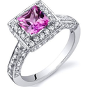 Best Pink Sapphire Engagment Rings Princess Cut