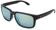 Oakley mens Holbrook OO9102-50 Iridium Polarized Sport Sunglasses,Matte Black,55 mm