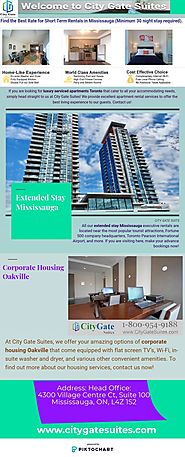 Furnished Apartments Rental Mississauga