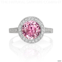 Buy Affordable/Inexpensive Pink Sapphire Engagement Rings With Diamonds