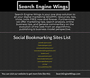 Social Bookmarking sites list