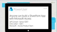 Anyone can build a SharePoint App with Microsoft Access (Channel 9)