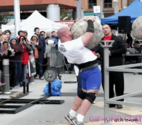 Worlds strongest man contestant drops boulder on himself | Funny People Images- Gif-King.com