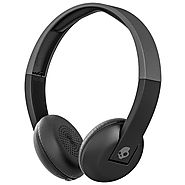 Skullcandy S5URHW-509 BLACK/GREY Uproar Wireless On Ear Headphones with TapTech