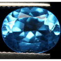 3.14 ct Natural Swiss blue Topaz oval cut loose gemstone for sale