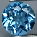 2.43 ct Natural Swiss blue Topaz round cut loose gemstone for sale