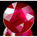 3.31 ct Natural red Ruby loose gemstone for sale round faceted cut