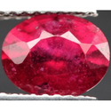 1.64 ct Natural red Ruby loose gemstone for sale oval faceted cut