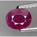 0.56 ct Natural untreated red Ruby loose gemstone for sale oval faceted cut
