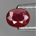 0.47 ct Natural untreated red Ruby loose gemstone for sale oval faceted cut