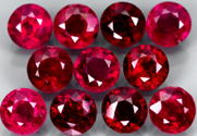 0.50 ct natural red ruby gemstone round brilliant cut