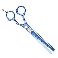 Oster SuperSteel Titanium Small Pet 46-Tooth Blending Shears, Blue, 8-Inch